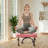 Ergonomic Cross Legged Meditation Chair, 360° Swivel Office Chair With Wheels, ADHD Chair With Footrest, Lumbar Support, Wider Height Adjustable Backrest And Seat, Faux Leather Kneeling Chair For Yoga-124571100