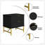 2 tiroirs
 Table de chevet