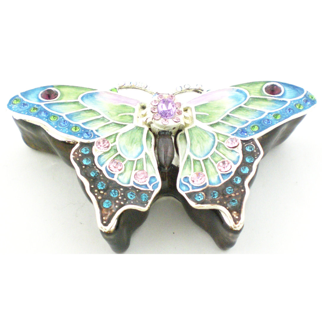 Butterfly Metal Decorative Box Ciel Collectables