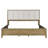 Leny Upholstered Eastern King Panel Bed Natural Pine-103976324