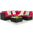 5 - Person Patio Conversation Sets with Cushions-401362959
