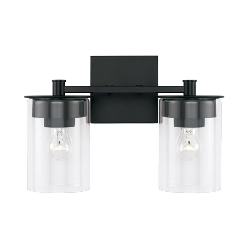Mason 2 - Light Dimmable Vanity Light, Matte Black