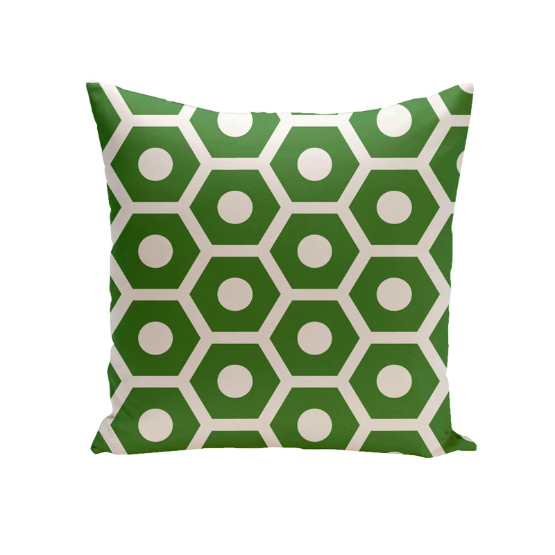 Outdoor Reversible Throw Pillow, 18" H x 18" W, Leaf