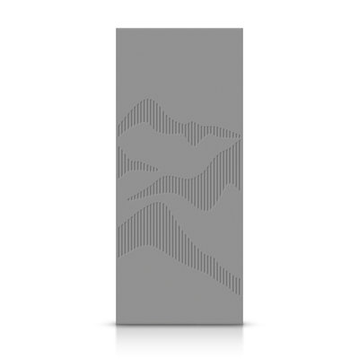 Hollow Paneled Painted without Installation Hardware Kit Slab Door