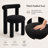 Set of 6 Modern 18.5'' H Upholstered Dining Chair With Solid Wood Legs-121502680-129068653
