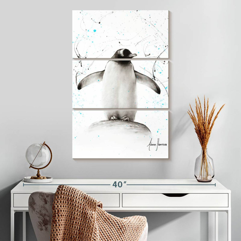 Brampt Penguin Parade, 32" H x 20" W
