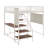 Full Size Loft Metal Bed With Built-In Charging Station And LED Light-1575997004