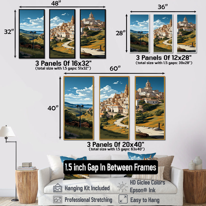 «Italian Hidden Gem Coastline - Italy Landscape», art mural, Cadre flottant noir, H 28 po x l 36 po x P 1 po