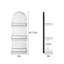 Brylee Mirrored Floating Shelf, 3- Tier Display Shelf