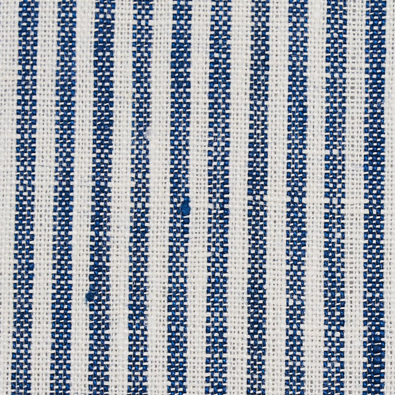 Wesley Ticking Stripe Fabric, Indigo