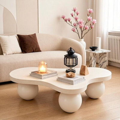 Tables basses modernes en bois aggloméré 45,8 po pour le salon