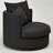 40" Wide Down Fill Cushions Fully Assembled Swivel Barrel Chair in Revolution Performance Fabric-368330767