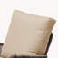 Chaise berçante confortable en rotin