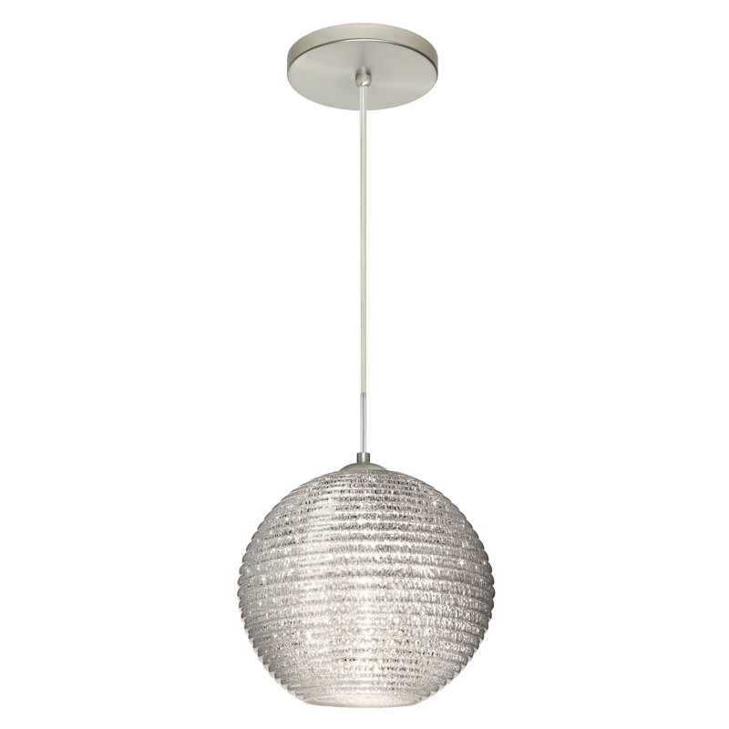 Kristall 1 - Light Single Pendant, Yes, Glitter, Satin Nickel