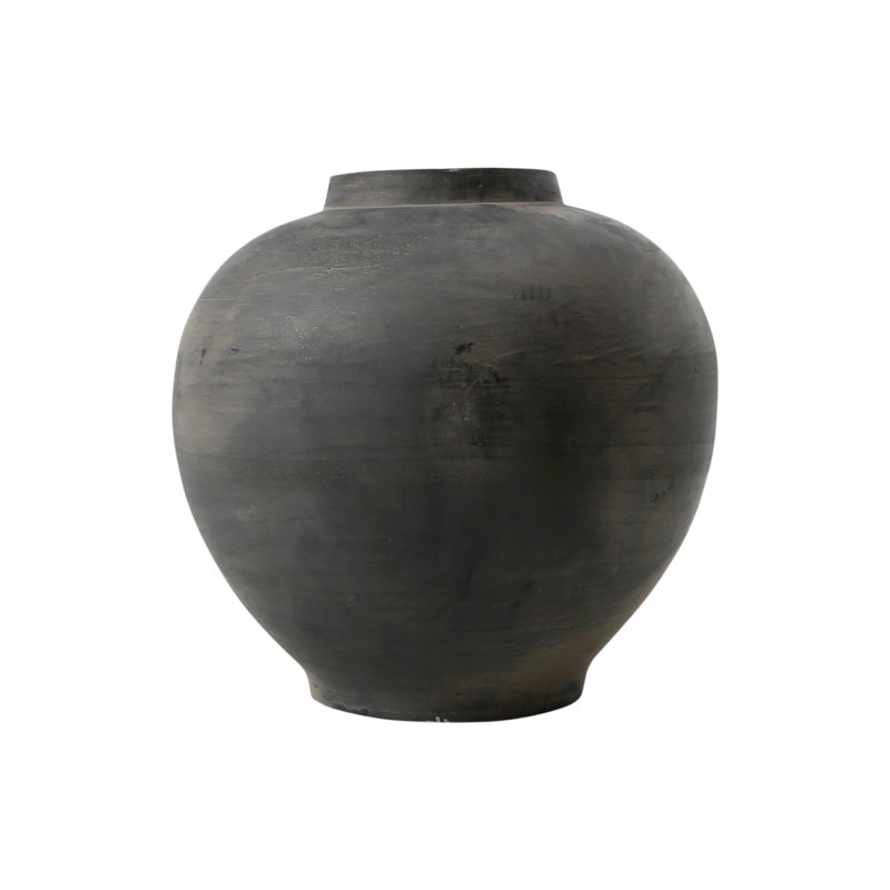 Handcrafted Earthenware Table Vase 1, 10" H x 10" W x 10" D