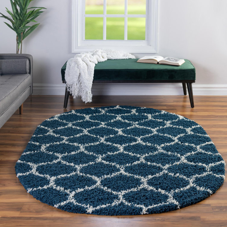 Tapis à poils longs Red Barrel Studio® Ruby Trellis