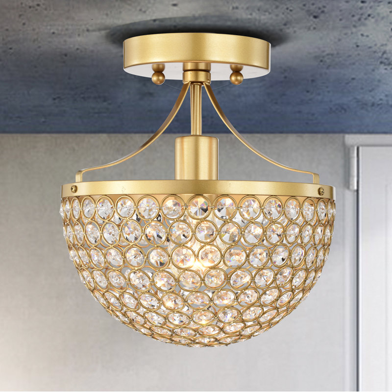 Plafonnier semi-encastré 1 lumière 9,45 po