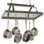 Grande Cuisine Rectangle Ceiling Rack Hammered Steel