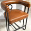 Ensemble de 2 tabourets de bar, tabouret de bar moderne avec dossier, cadres en métal noir, tabourets de bar rembourrés pour îlot de cuisine, pub, club (PU)-1061835543