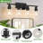 Matte Black Modern Dressing Table Lamp