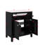 Ensemble de meuble-lavabo autoportant de 30 pouces avec lavabo, ensemble de lavabo simple avec tiroirs, une armoire et un tiroir basculant-863803360