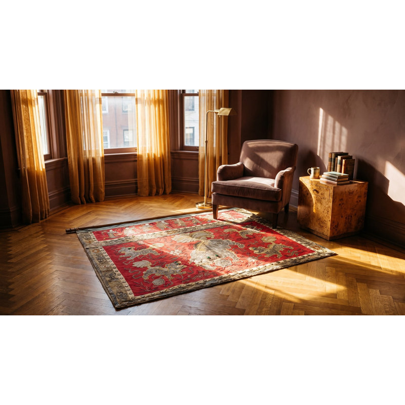 Tapis rouge antique 1925