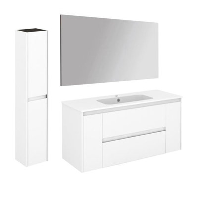 Ambra 47.4'' Single Bathroom Vanity with Ceramic Top