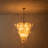 12 - Light Misty Glass Layered Chandelier