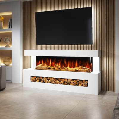 Evolution Fires 195 cm W Electric Fireplace with 5000 BTU
