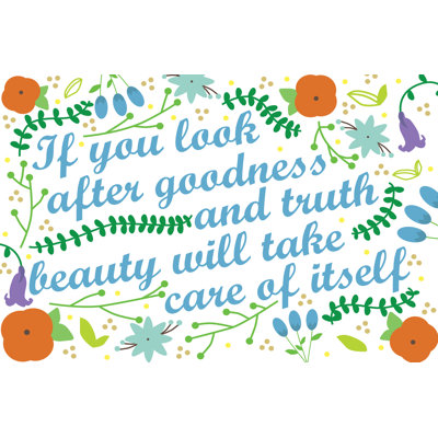 If You Look After Goodness Typography N Plants - Wrapped Canvas Print