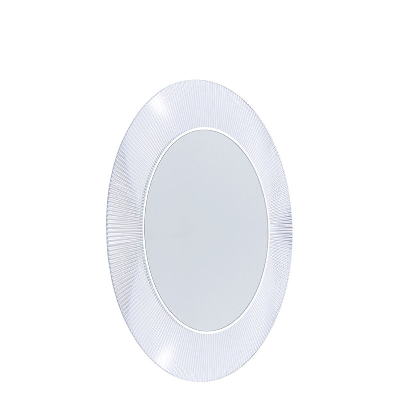 Kartell Flat Wall Mirror, Crystal Transparent
