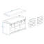 Modern Shoe Storage Bench, 2-Tier Entryway Bench With 2 Sliding Barn Doors & Full Soft Removable Seat Cushion For Entryway, Hallway, Bedroom-White