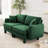 Sofa with unique shell-shaped armrests-117534299