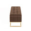 Banc de rangement luxueux avec pieds en métal-852325662