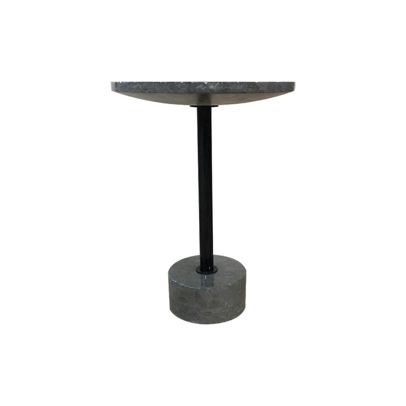 Aurelea Pedestal End Table, Grey