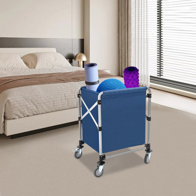 23.62X19.69X31.89” Laundry Cart With Wheels