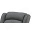 Chaise berçante Fabien en tissu gris