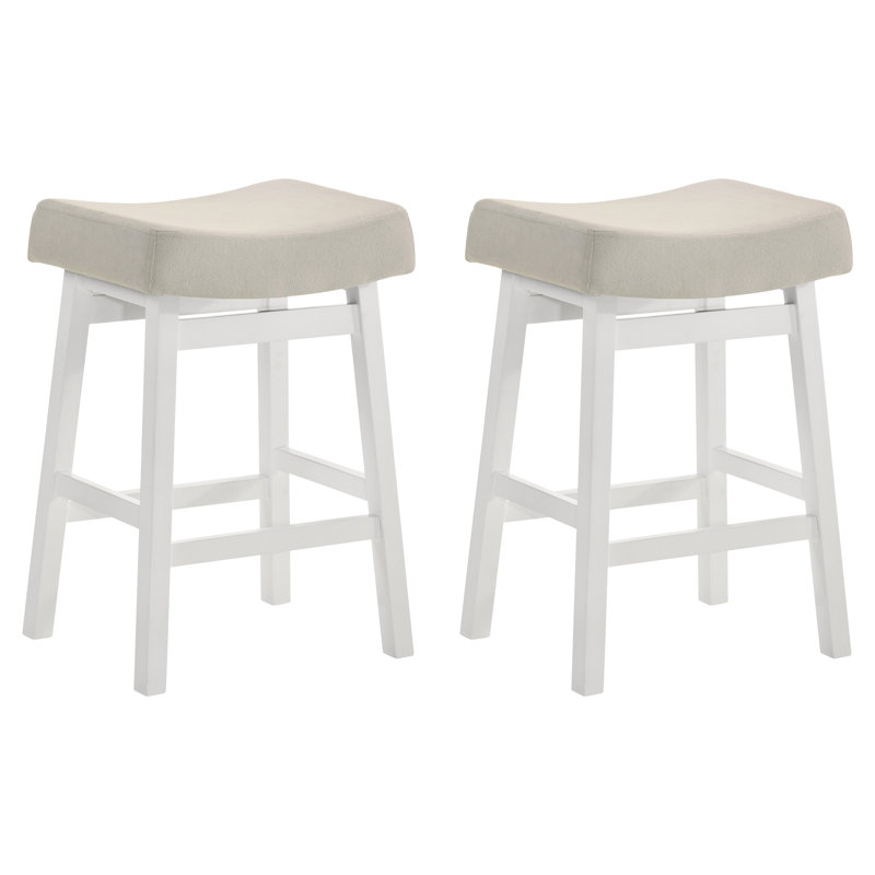 Tabouret de bar à hauteur de comptoir en bois Lenon, 1, Tabouret de comptoir (siège d'une hauteur de 27 p