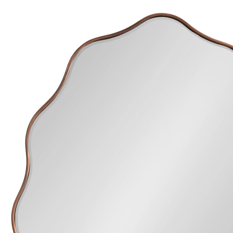 Miroir de salle de bain Scalloped, Bronze