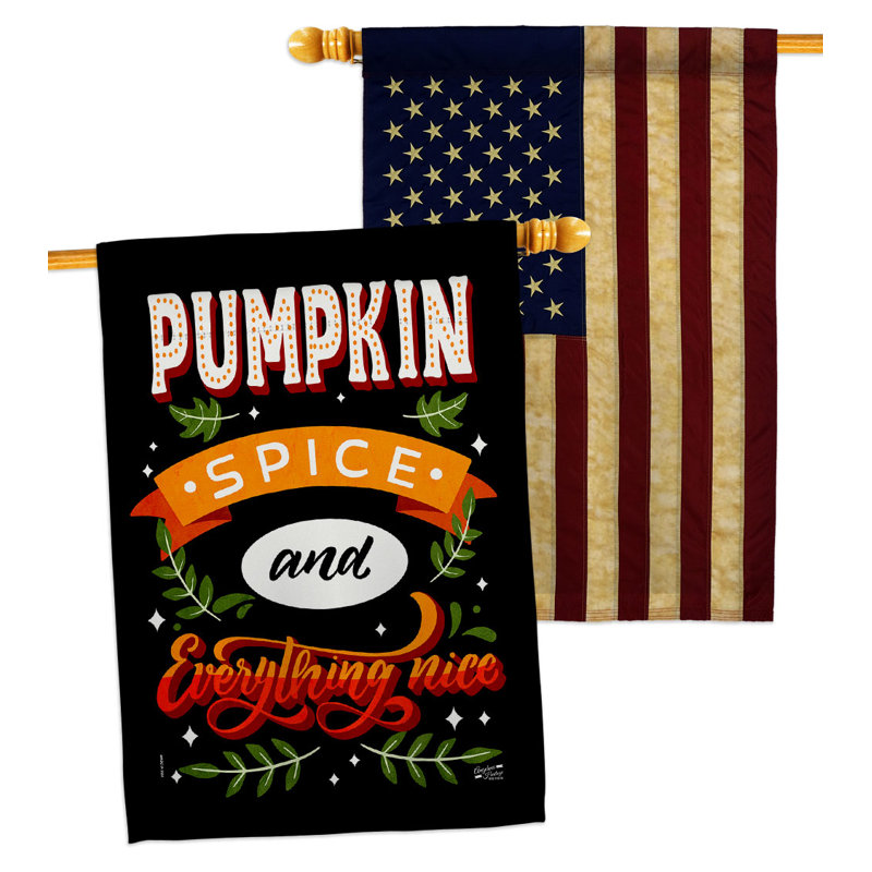 Drapeau de maison tout en polyester 40 x 28 po Tout beau