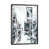 Toile avec cadre gris