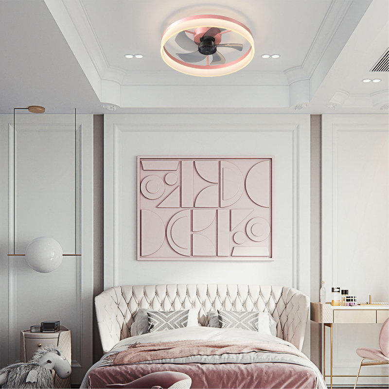 Ventilateurs de plafond avec lumières à DEL à intensité variable Installation intégrée de minces ventilateurs de plafond modernes