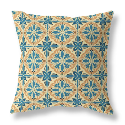 Classic Crest Outdoor Reversible Throw Pillow