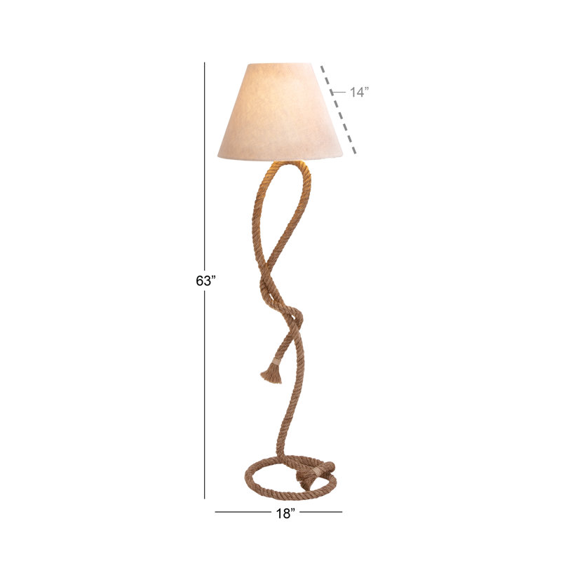 Highland 63'' Brown Traditional Floor Lamp
