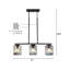 Luminaire suspendu linéaire à 3 lumières pour îlot de cuisine