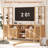 70" TV Stand Entertainment Center with Adjustable Shelves, Farmhouse Media Console with Storage Cabinet, 3-Piece Modular Bookcase Set-1859280885