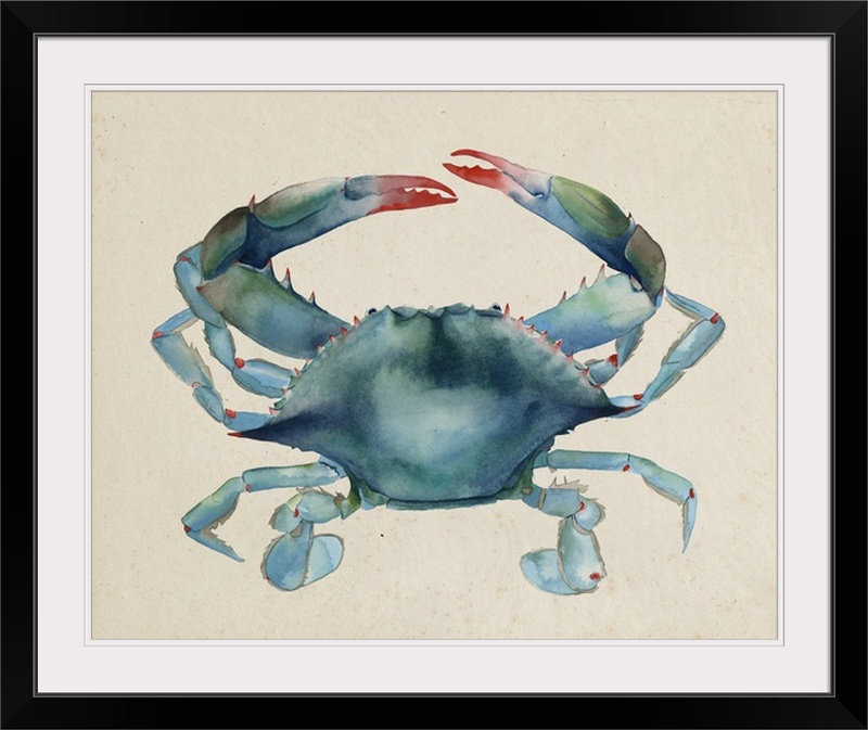 «Sea Dweller III», impression de Grace Popp, Cadre noir, H 27 po x l 32 po x P 1 po