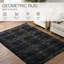 Tapis géométrique gris / noir-71603548
