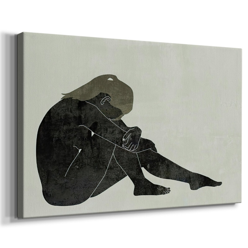 Figurine pliée II - Toile tendue avec châssis, H 8 po x l 12 po