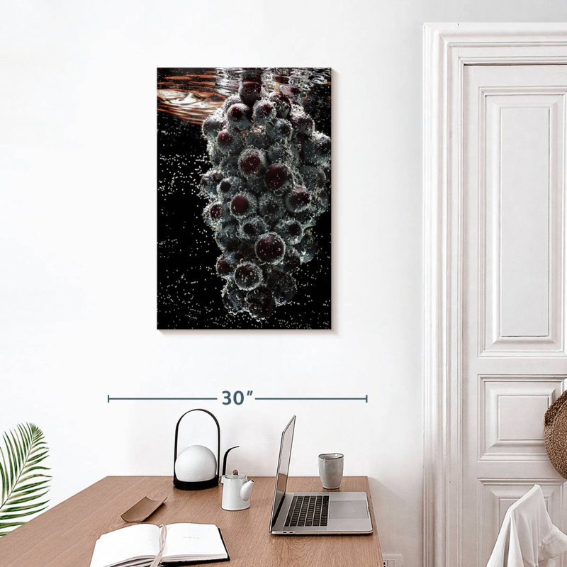 Yarlin Submerged Grapes, 30" H x 20" W